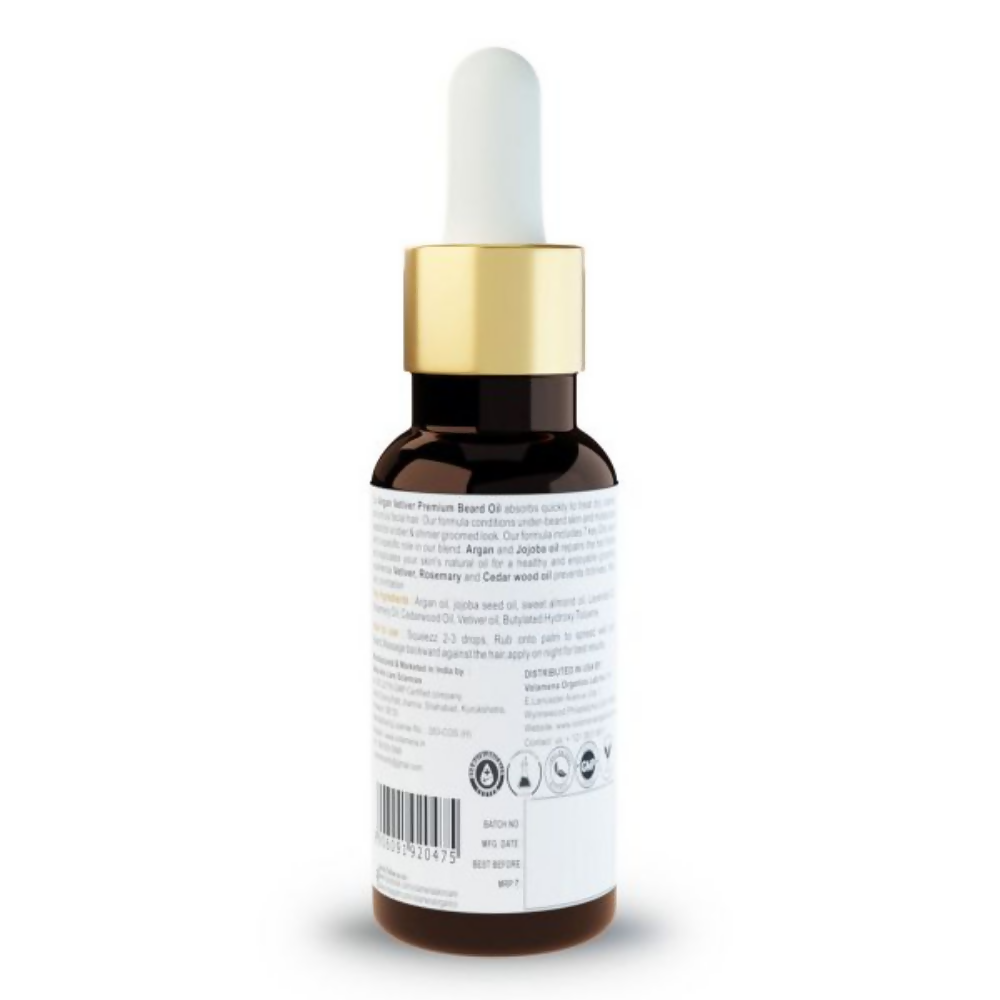 Volamena Argan & Vetiver Premium Beard Oil