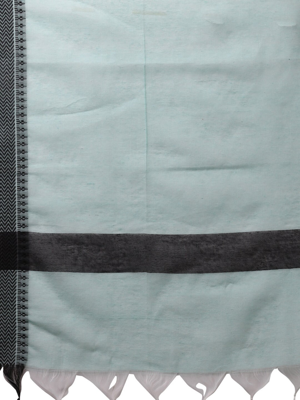 HERE&NOW Turquoise Blue Striped Regular Pure Cotton Kurta With Trousers & Dupatta