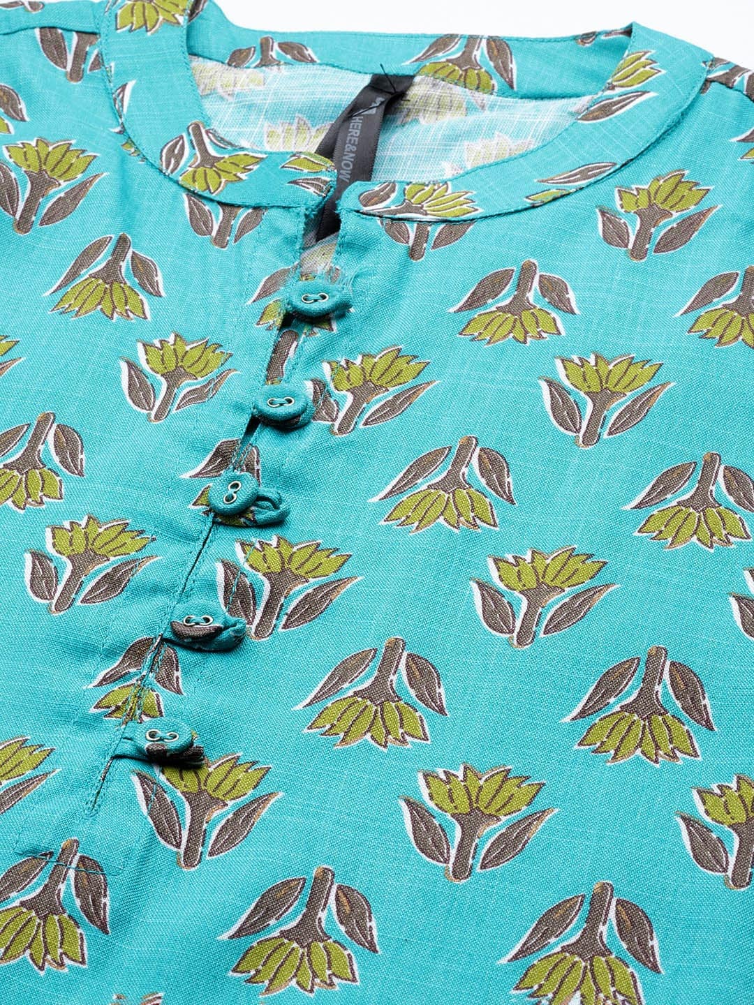 HERE&NOW Ethnic Motifs Printed Straight Kurta
