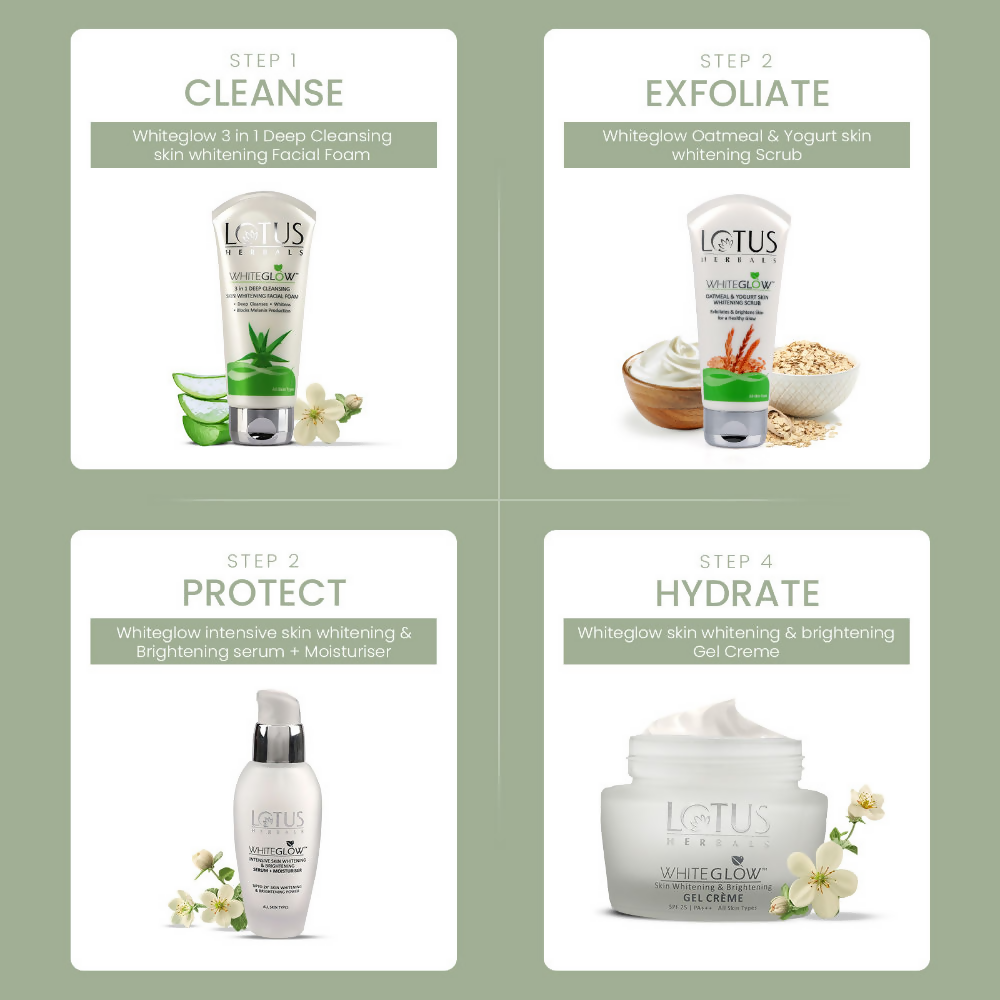 Lotus Herbals WhiteGlow Skin Brightening Oatmeal & Yogurt Gentle Exfoliator Scrub