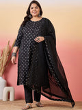 Sztori Women Floral Printed Regular Kurta with Trousers & With Dupatta
