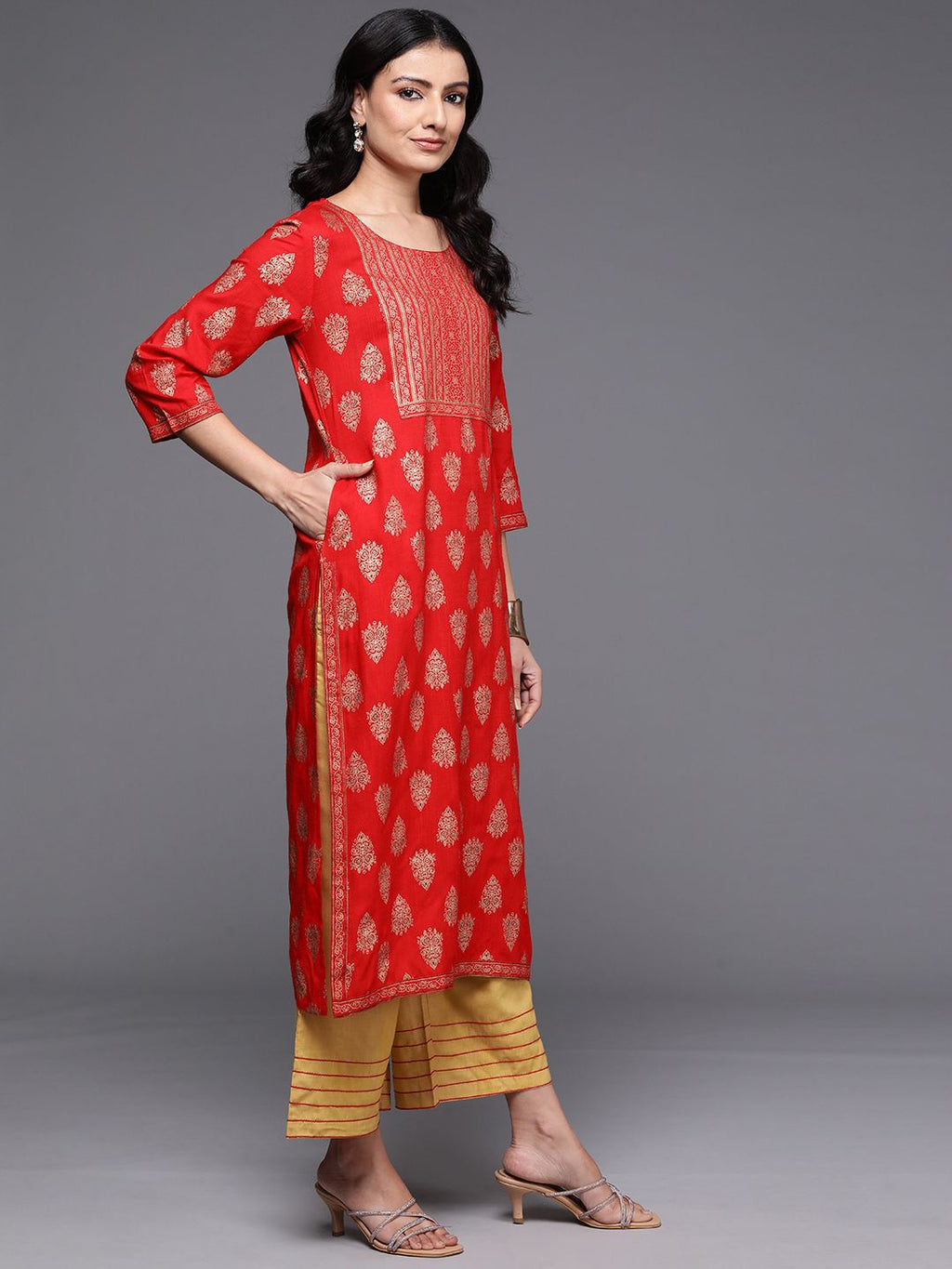 Indo Era Ethnic Motifs Printed Kurta