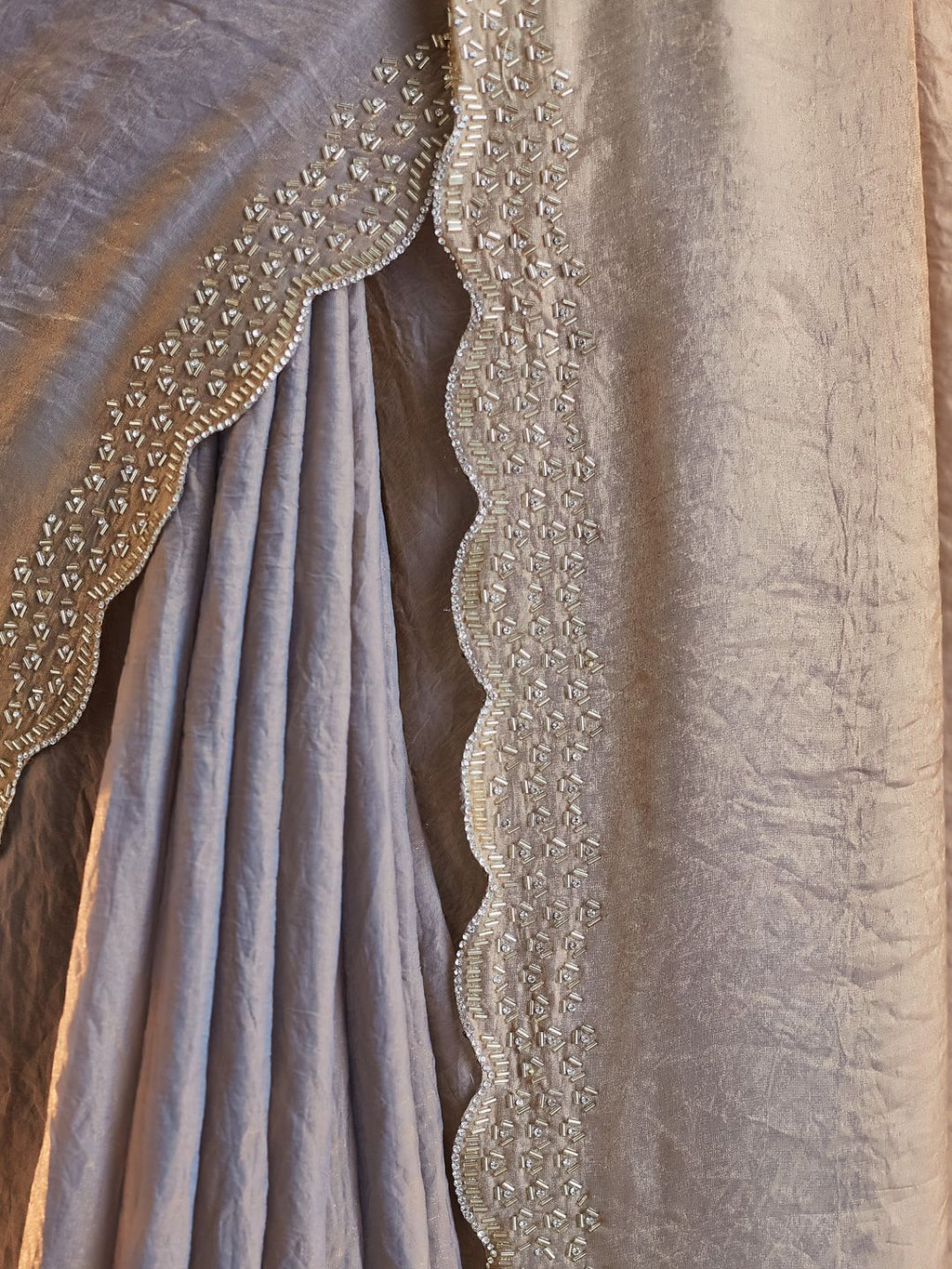 kasee Beads and Stones Pure Silk Saree