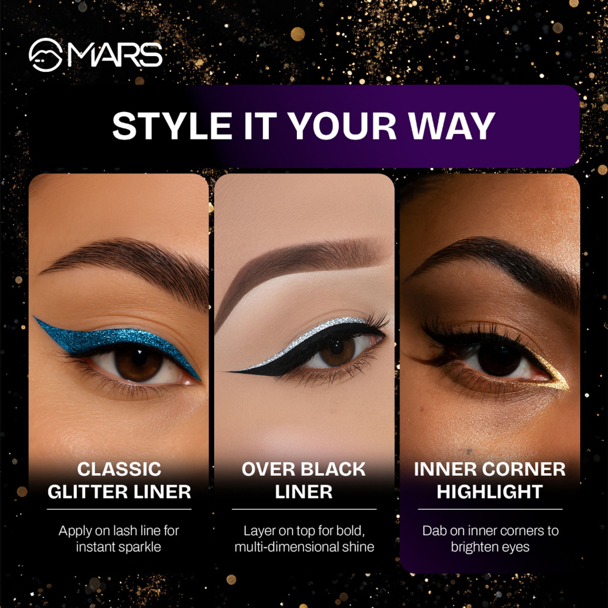 MARS Cosmetics Twinkle Wink Glitter Eyeliner - Duo-Dazzle