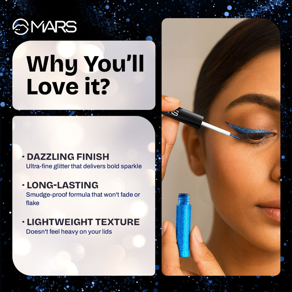 MARS Cosmetics Twinkle Wink Glitter Eyeliner - Twilight Purple