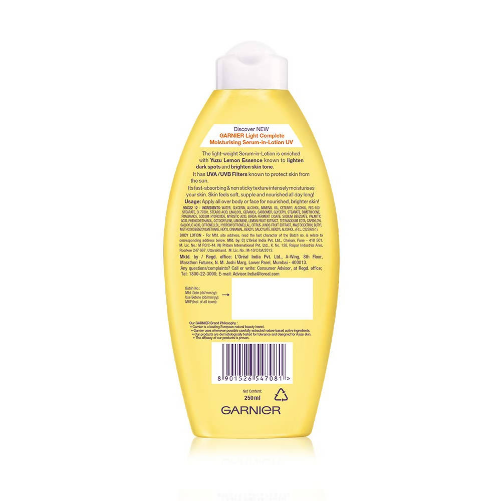 Garnier Bright Complete Moisturizing Serum-Lotion