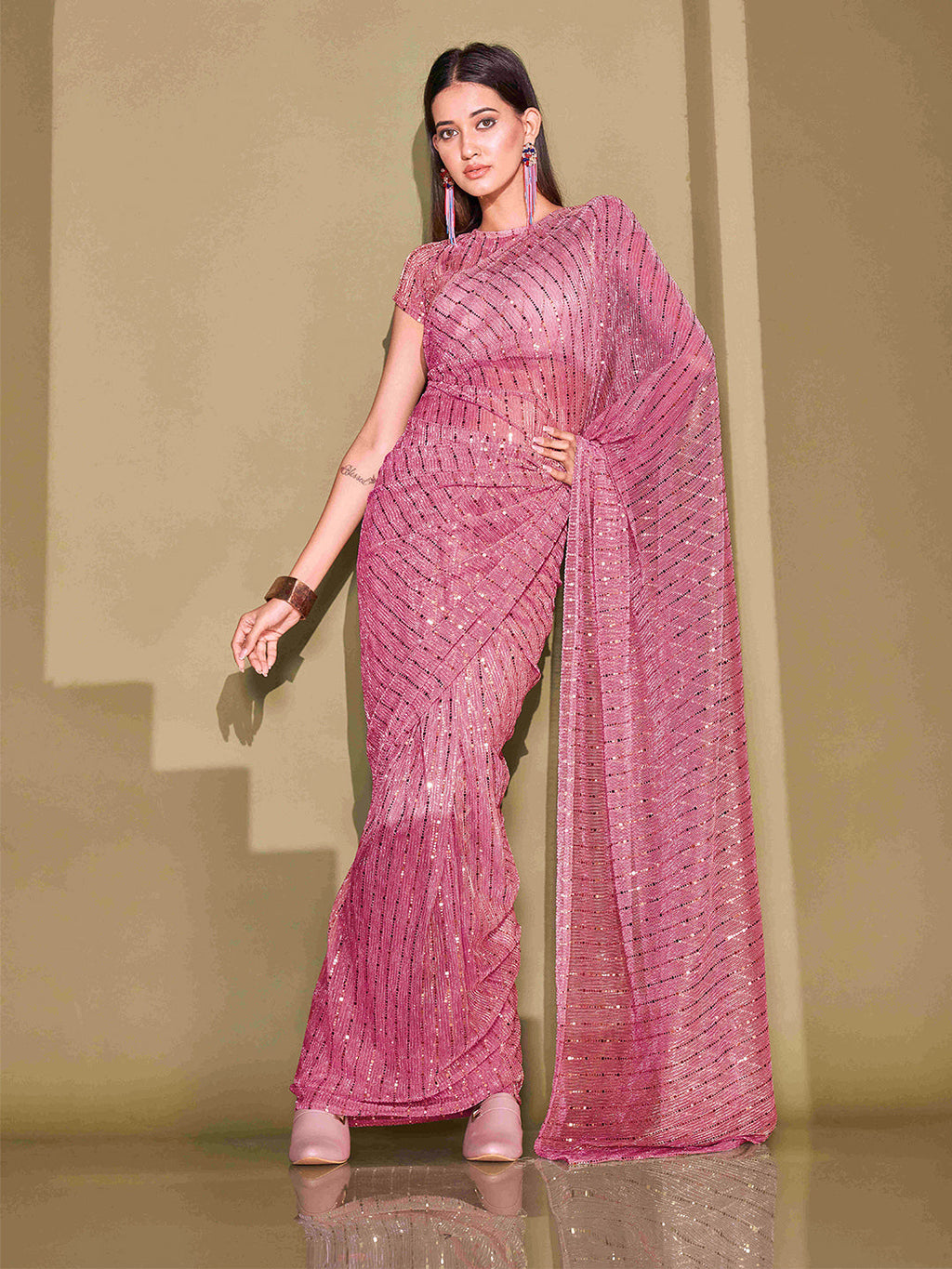 Tikhi Imli Embellished Sequinned Saree