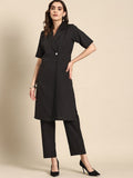 All About You Women Regular Pure Cotton Kurta with Trousers
