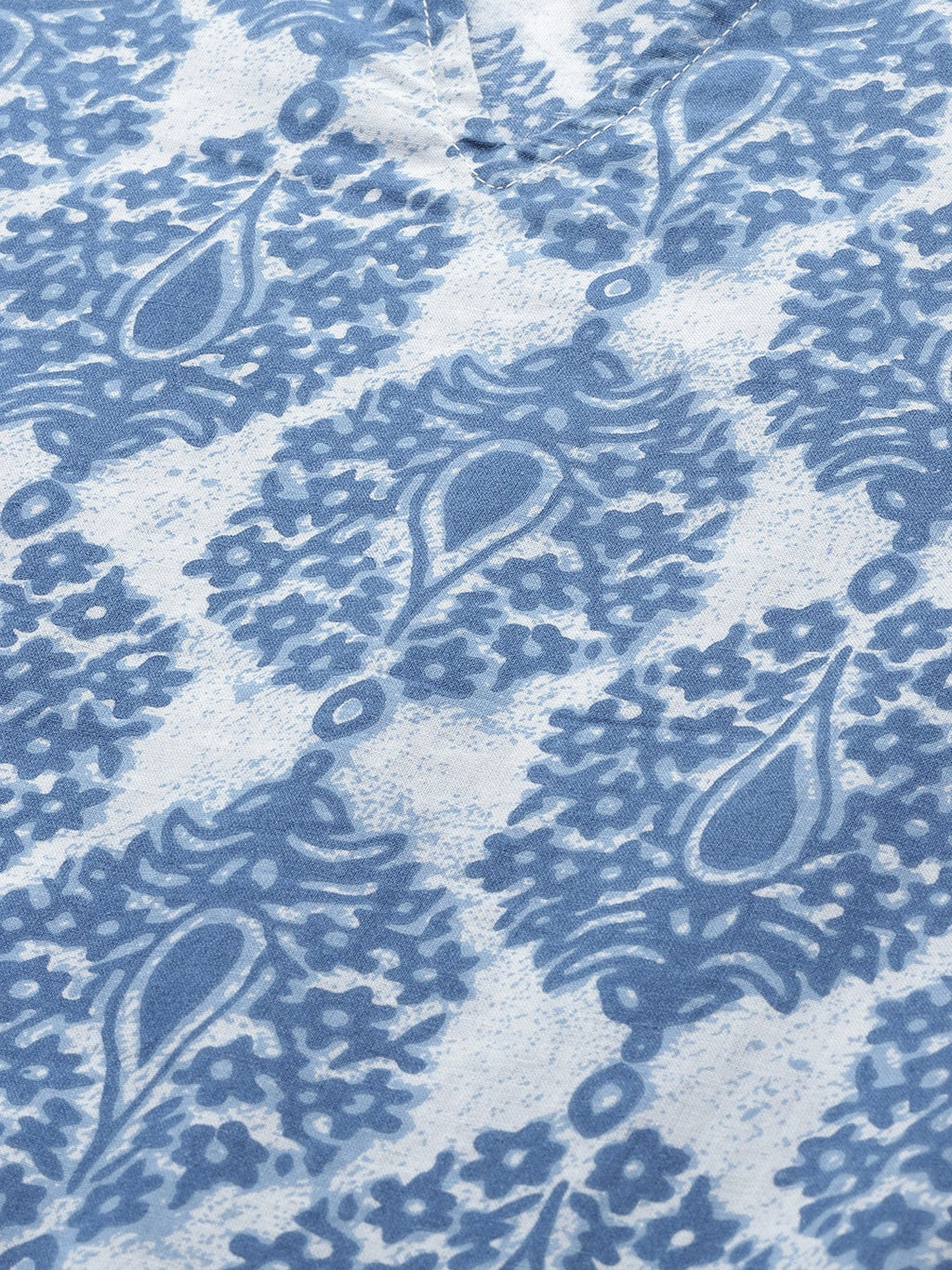 HERE&NOW Women Blue & White Printed Straight Kurta