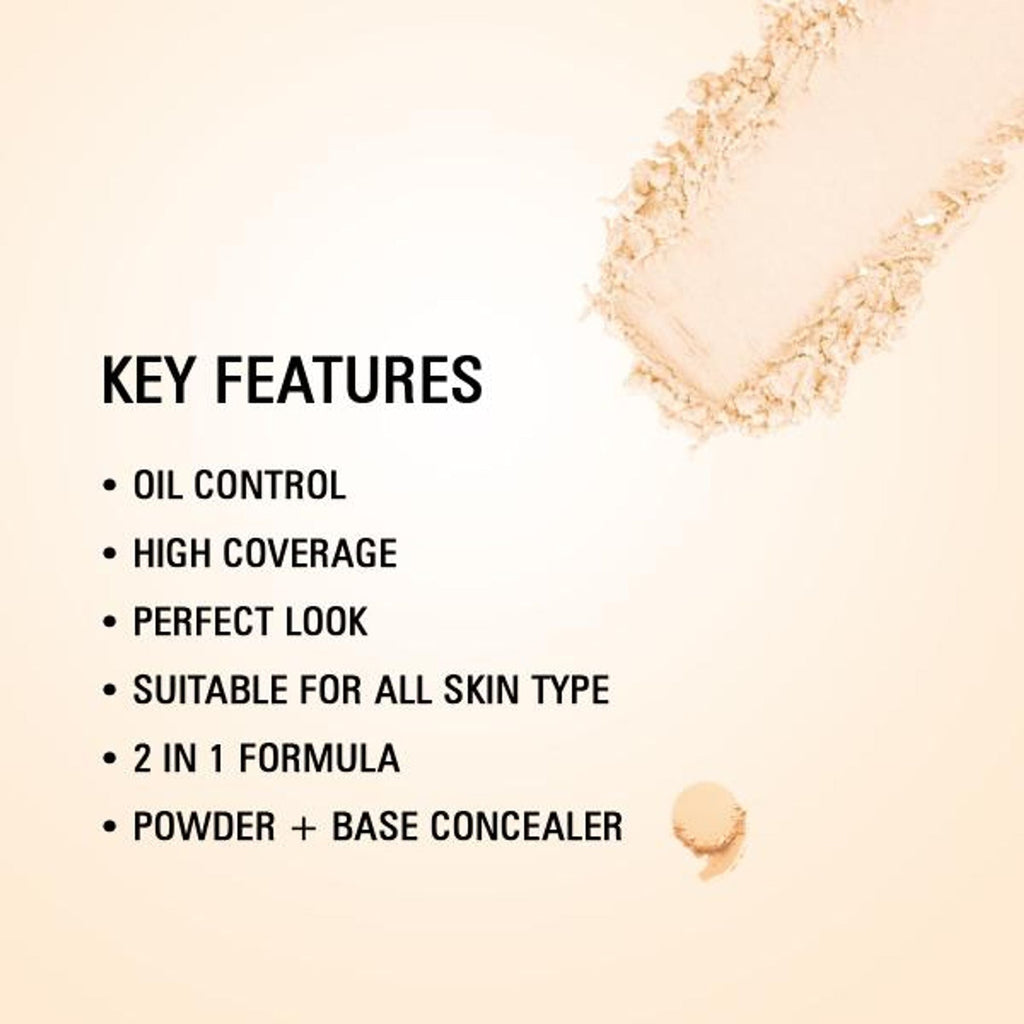 Matt Look Perfect Look 2 In 1 Formula Oil Control Powder - Ivory