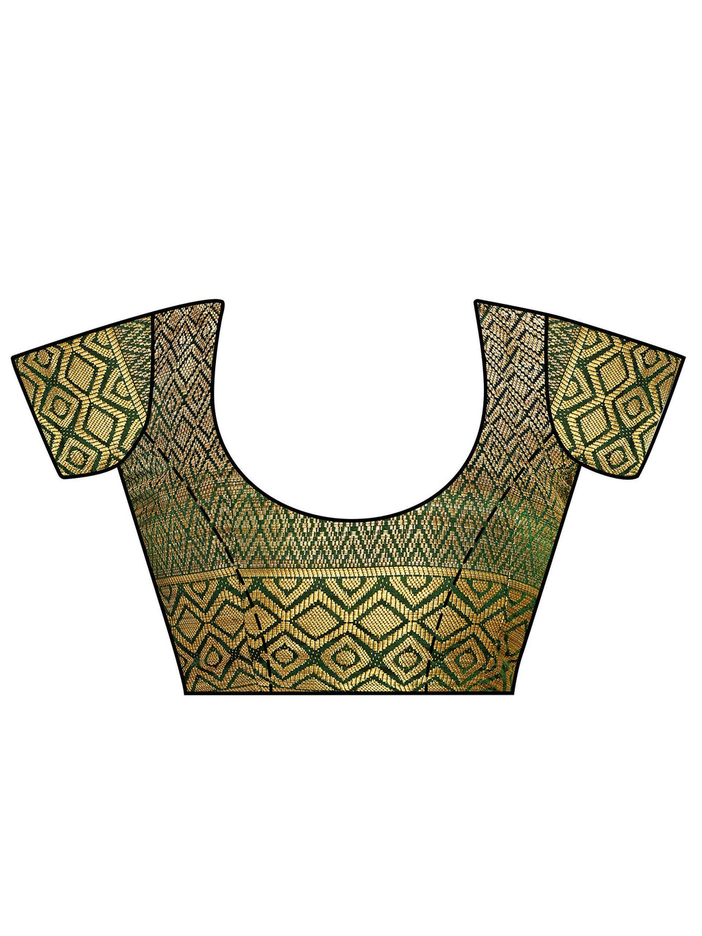 Mimosa Women's Dark Green Kanchipuram Art Silk Saree