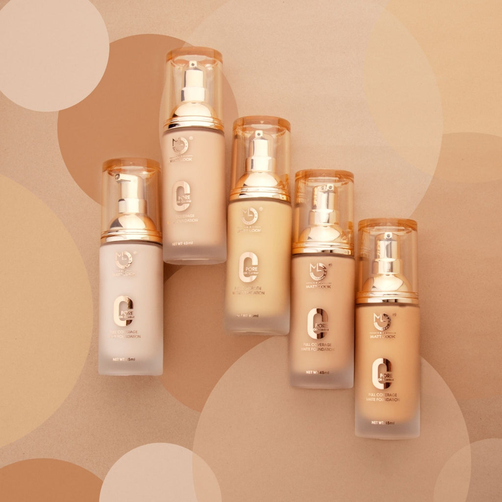 Matt Look Zero Pore Oil Control Full Coverage Matte Foundation - Porcelain