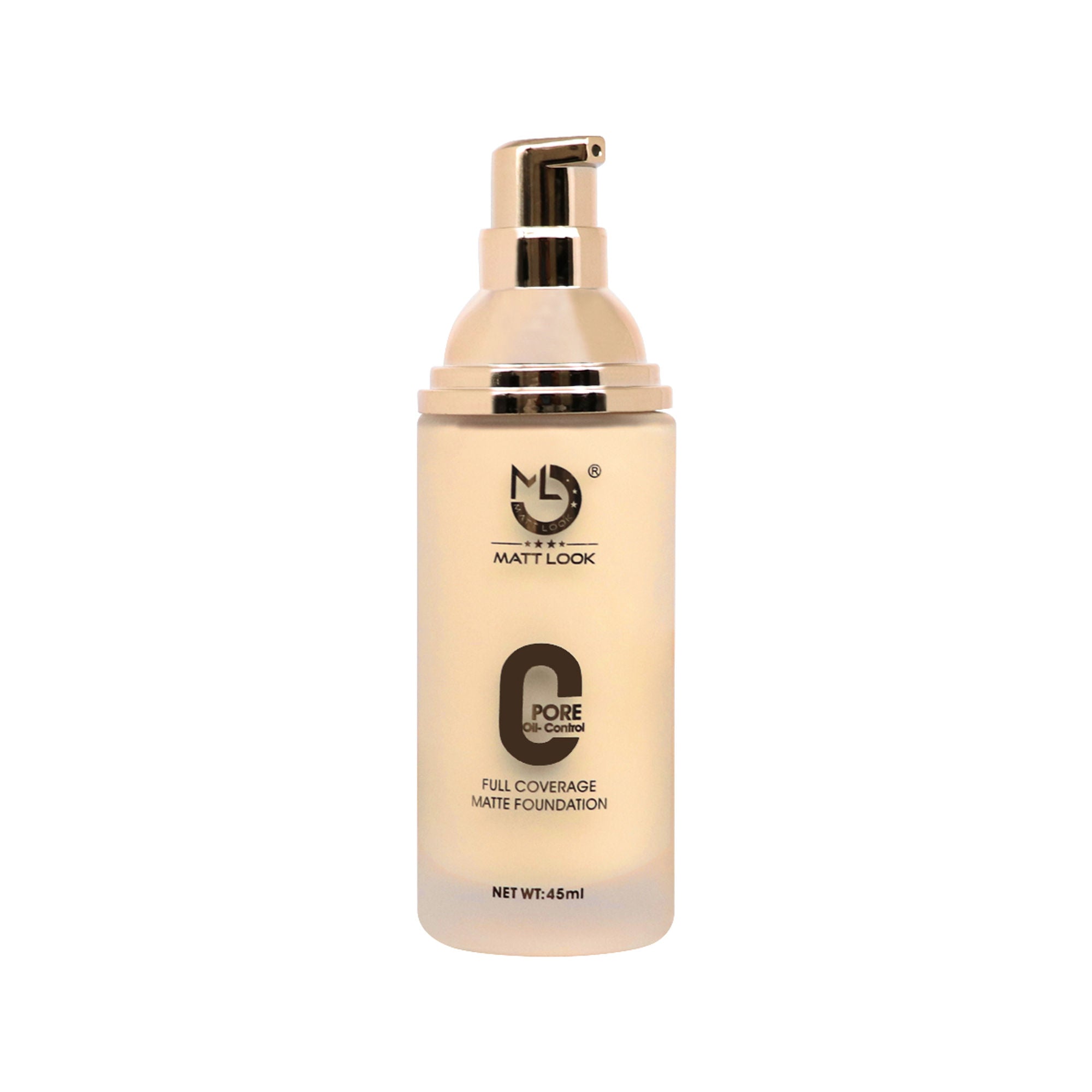 Matt Look Zero Pore Oil Control Full Coverage Matte Foundation - Pure Beige