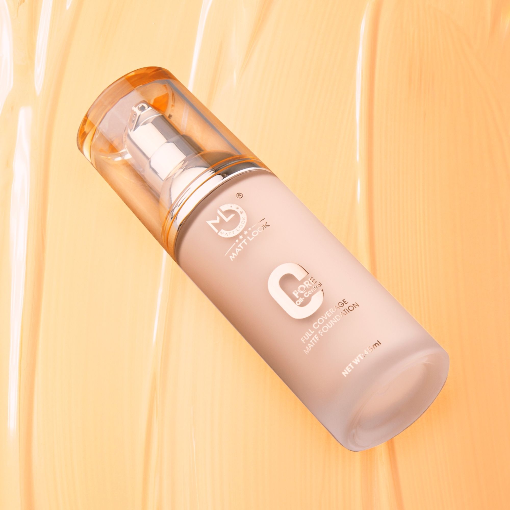 Matt Look Zero Pore Oil Control Full Coverage Matte Foundation - Golden Caramel