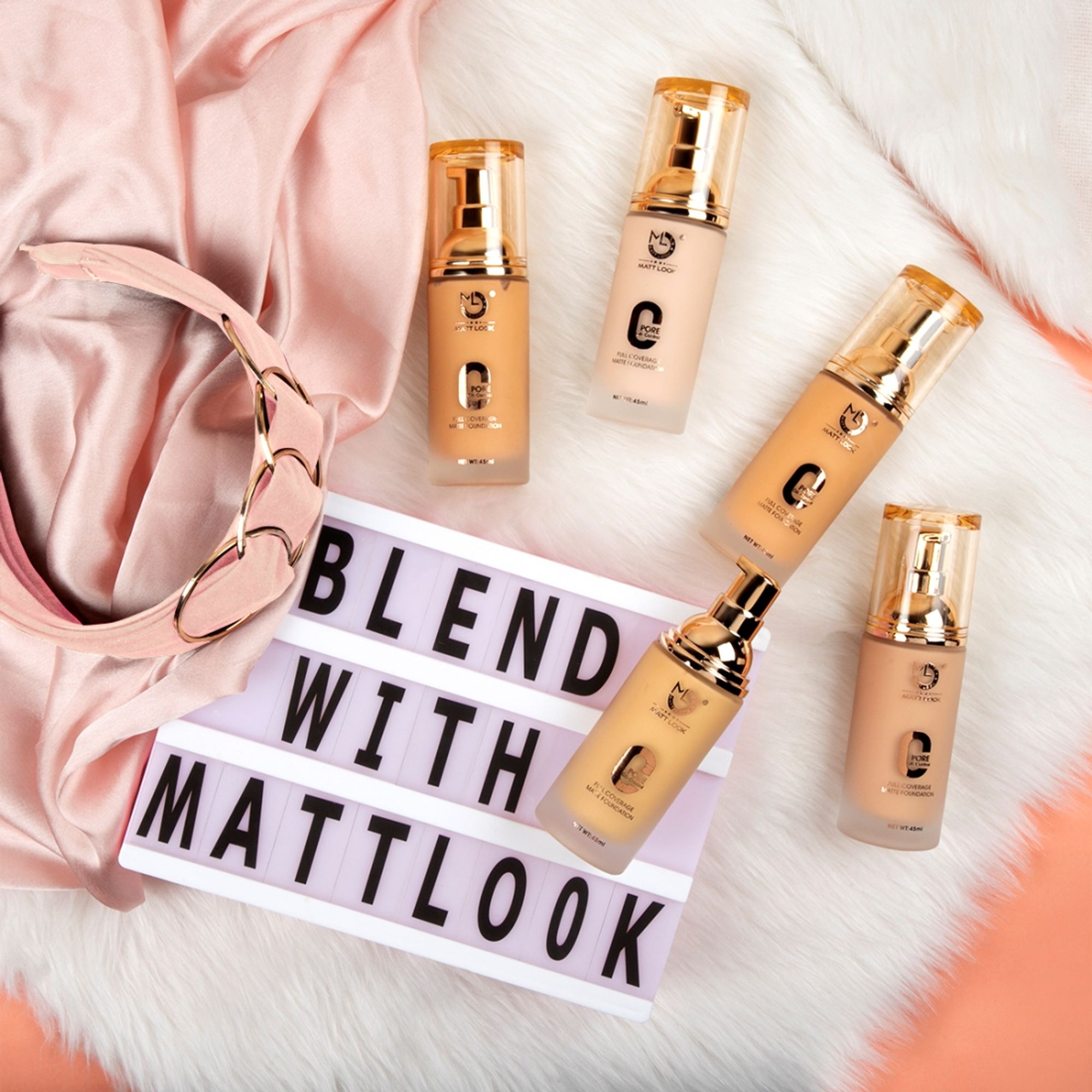 Matt Look Zero Pore Oil Control Full Coverage Matte Foundation - Golden Caramel