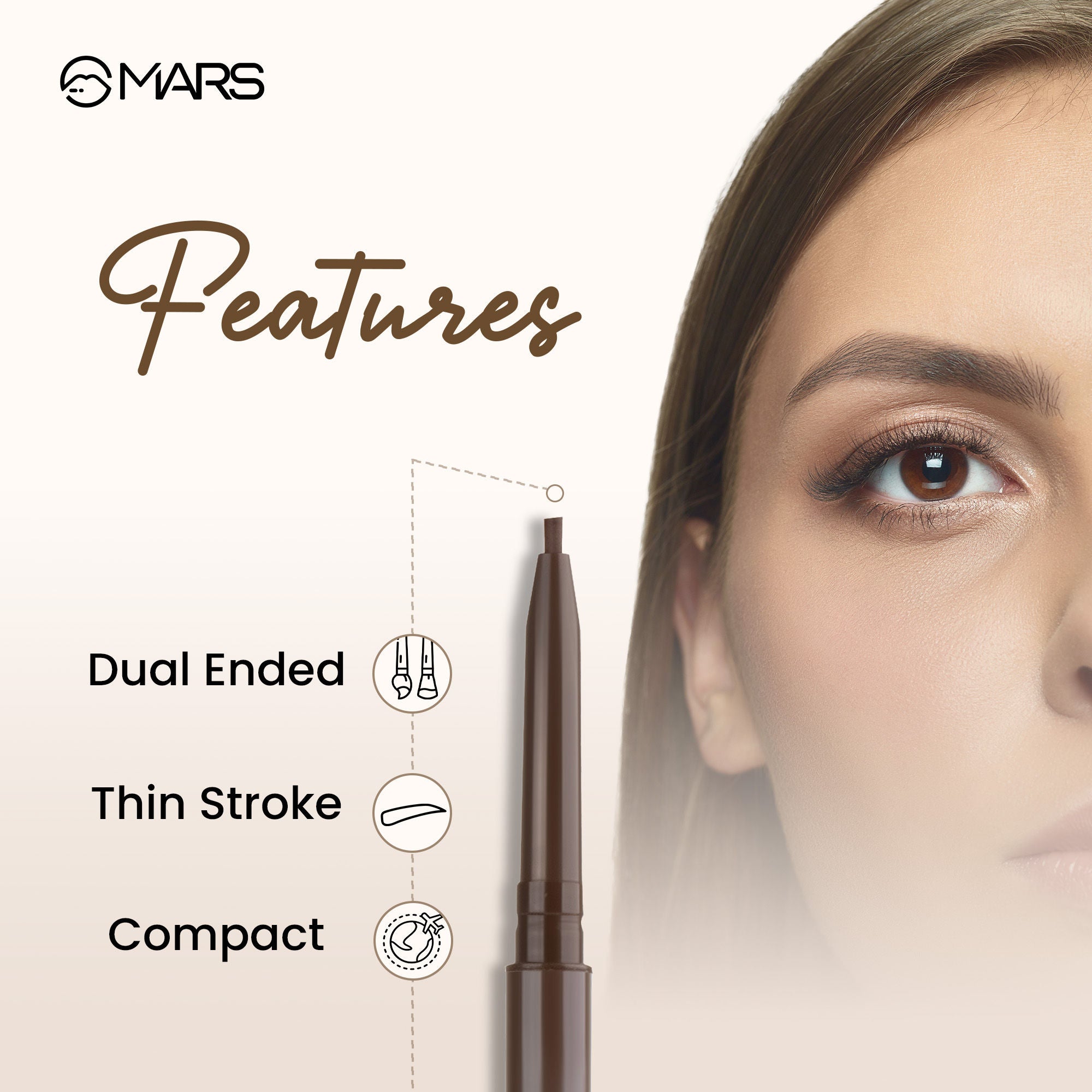 MARS Cosmetics Oh Brow Eyebrow Pencil - Brown