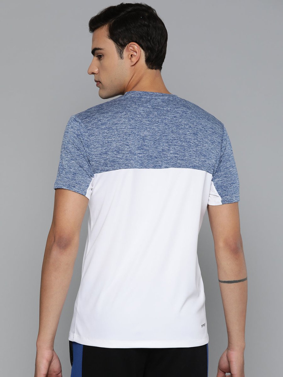 Alcis Men Colourblocked Dry Tech Slim Fit Sports T-shirt