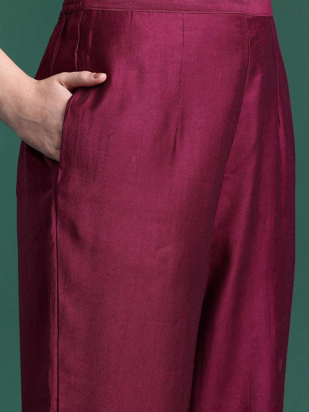 Indo Era Women Embroidered Straight Kurta Set