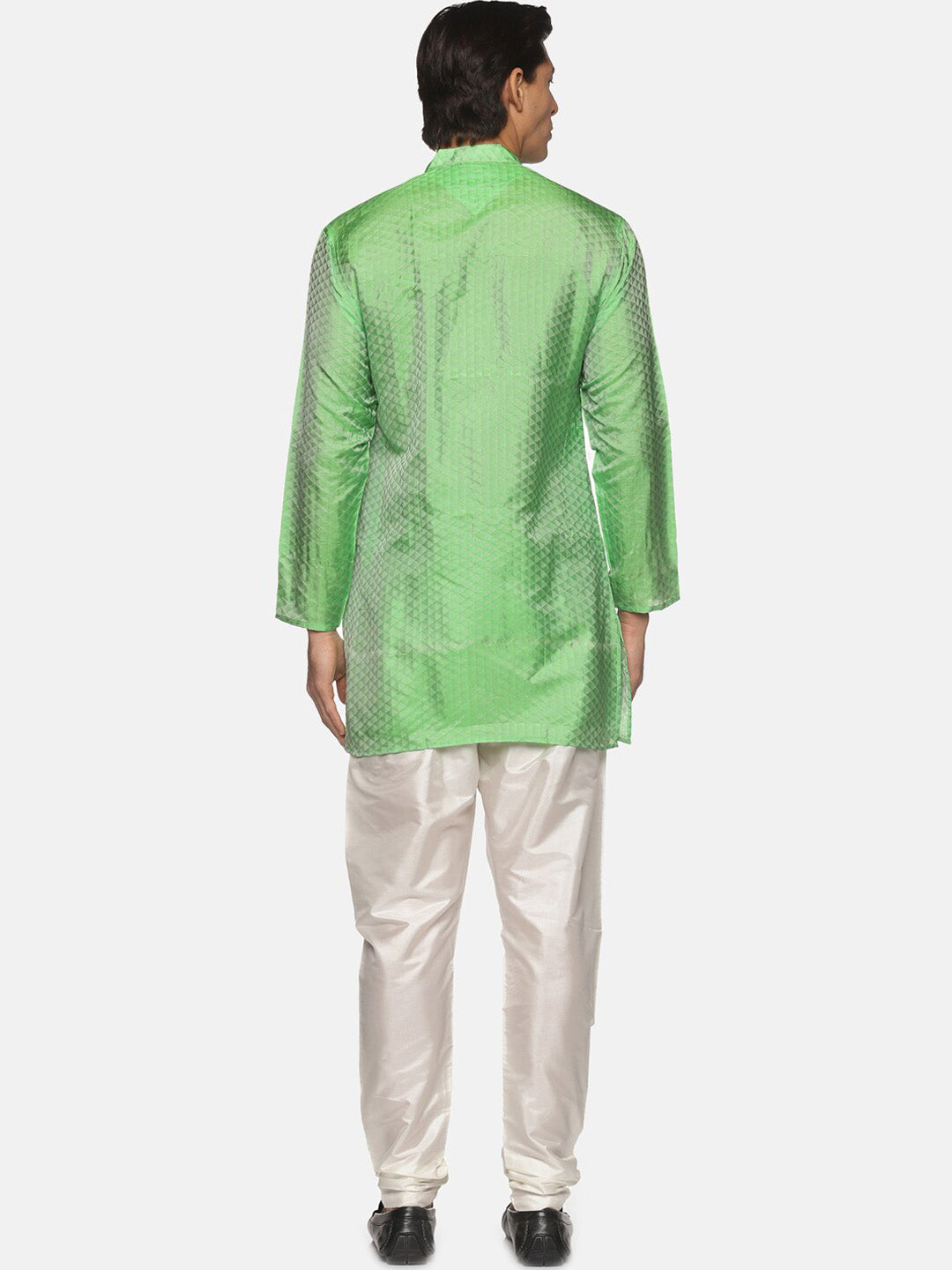 Sethukrishna Men Green Kurta with Pyjamas
