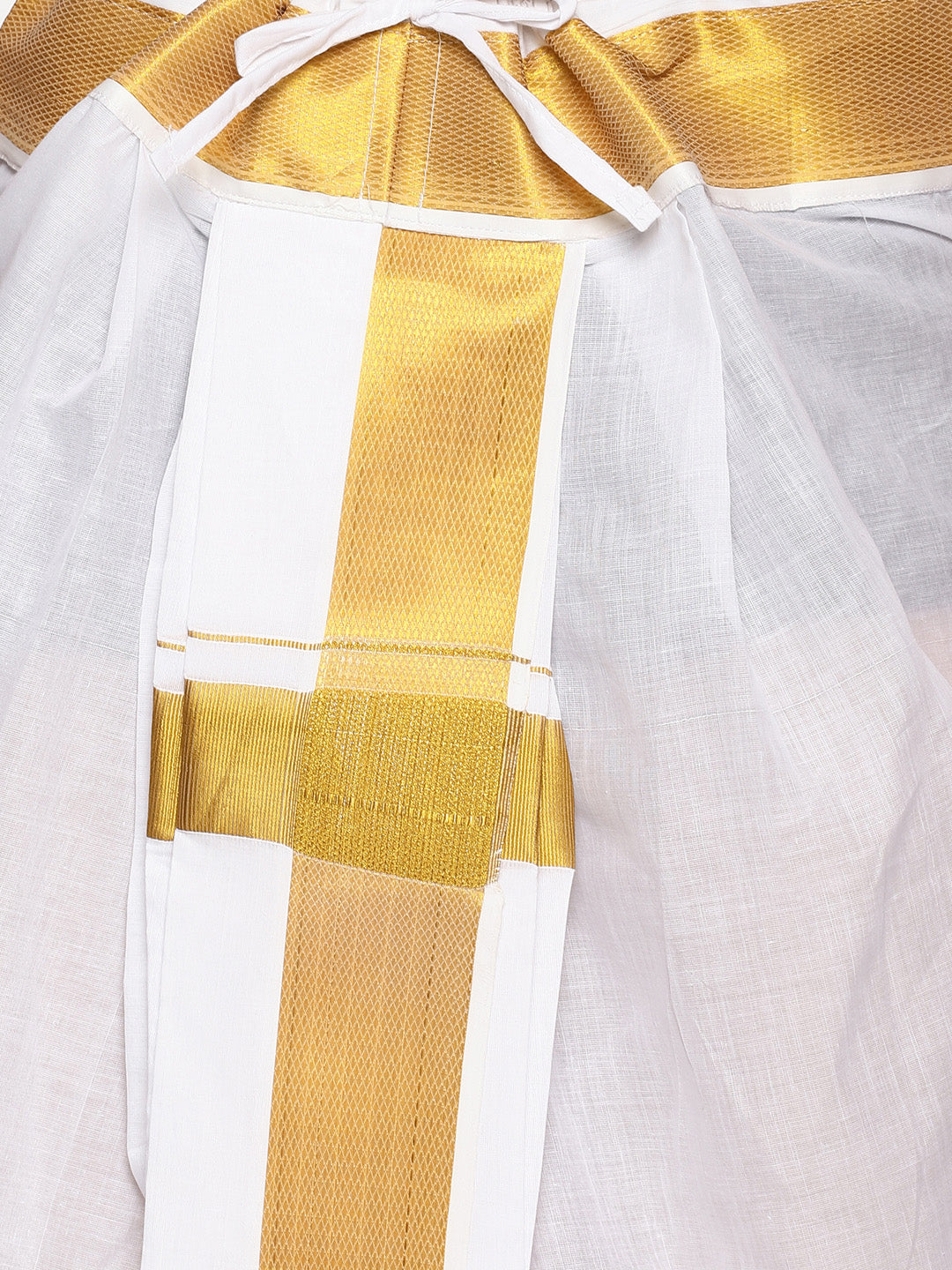Sethukrishna Men White Solid Readymade Dhoti Pants