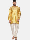 Sethukrishna Mens Gold-Toned Kurta with Pyjamas