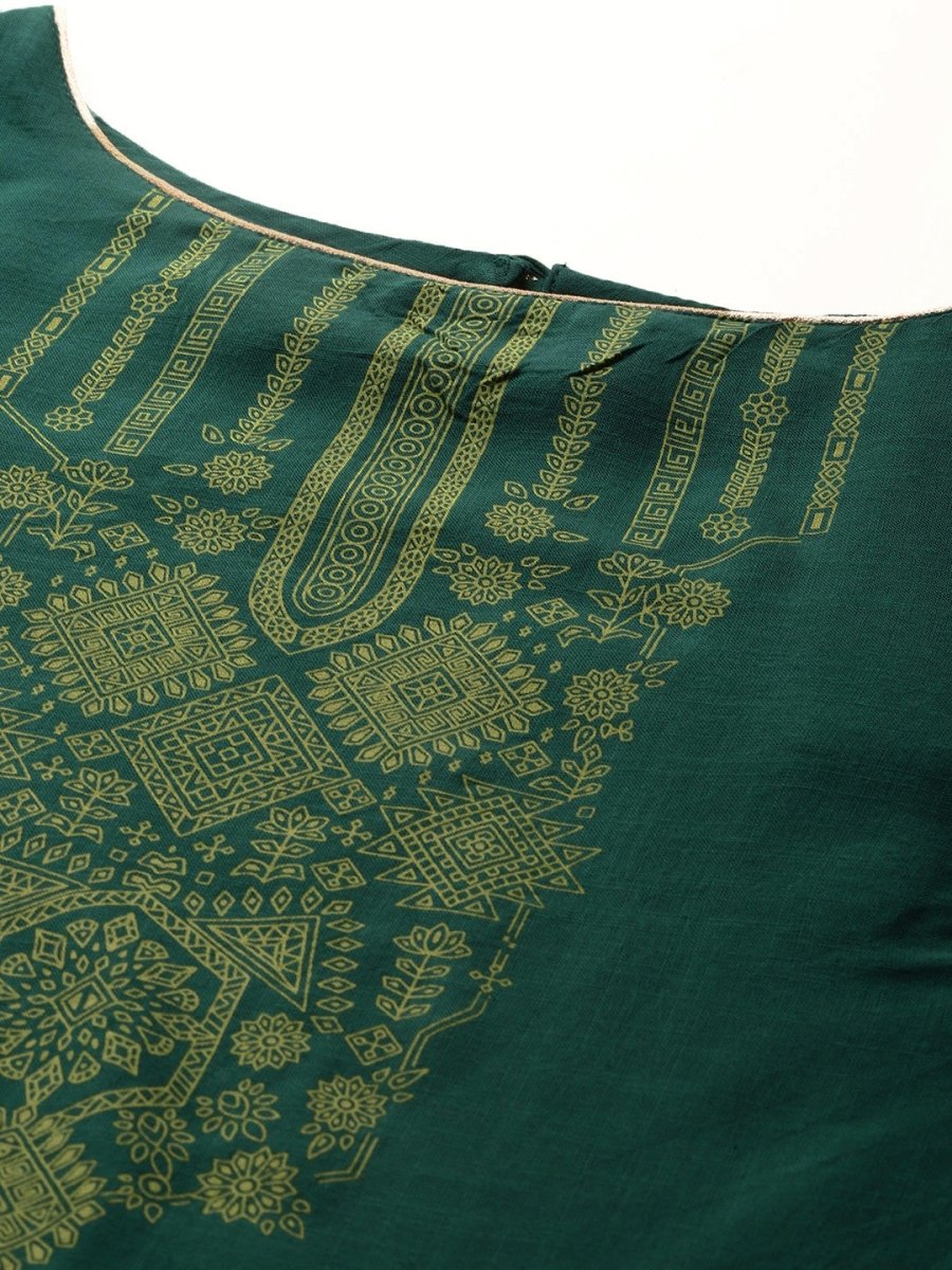 All About You Ethnic Motifs Print Kurta with Trousers & With Dupatta