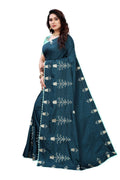 Vamika Rama Green Dola Silk Embroidery Saree (HELENA RAMA)