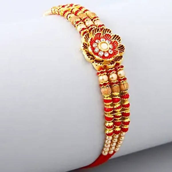 Fancy Meenakari Rakhi And Saon Papdi