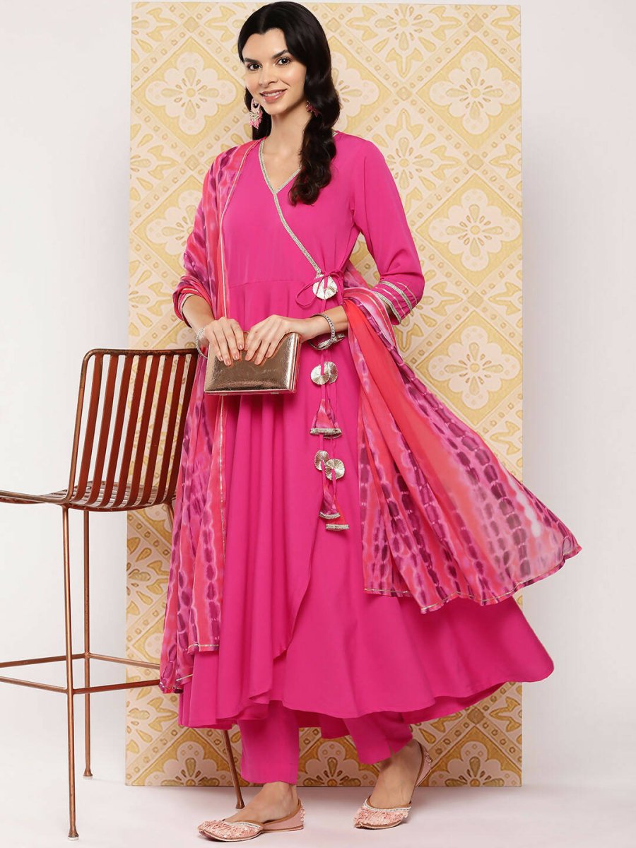 Ahalyaa Women's Traditional wear Kurta Set - Pink