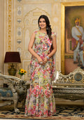 Partywear Designer Parrot Slime Georgette Fancy Saree - Anbazaar