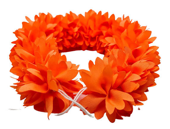 Orange Fabric Gajra