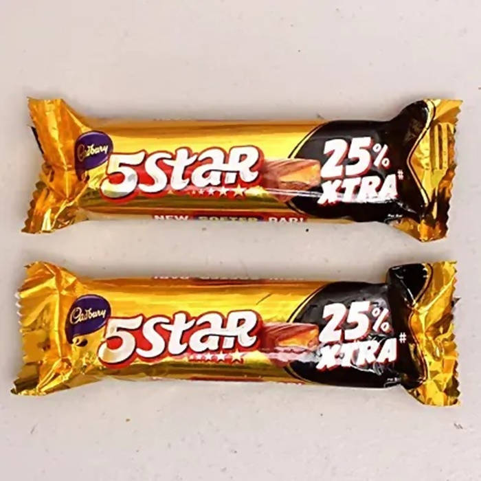 Ethnic Om Metal Rakhi & Cadbury 5 Star Chocolates
