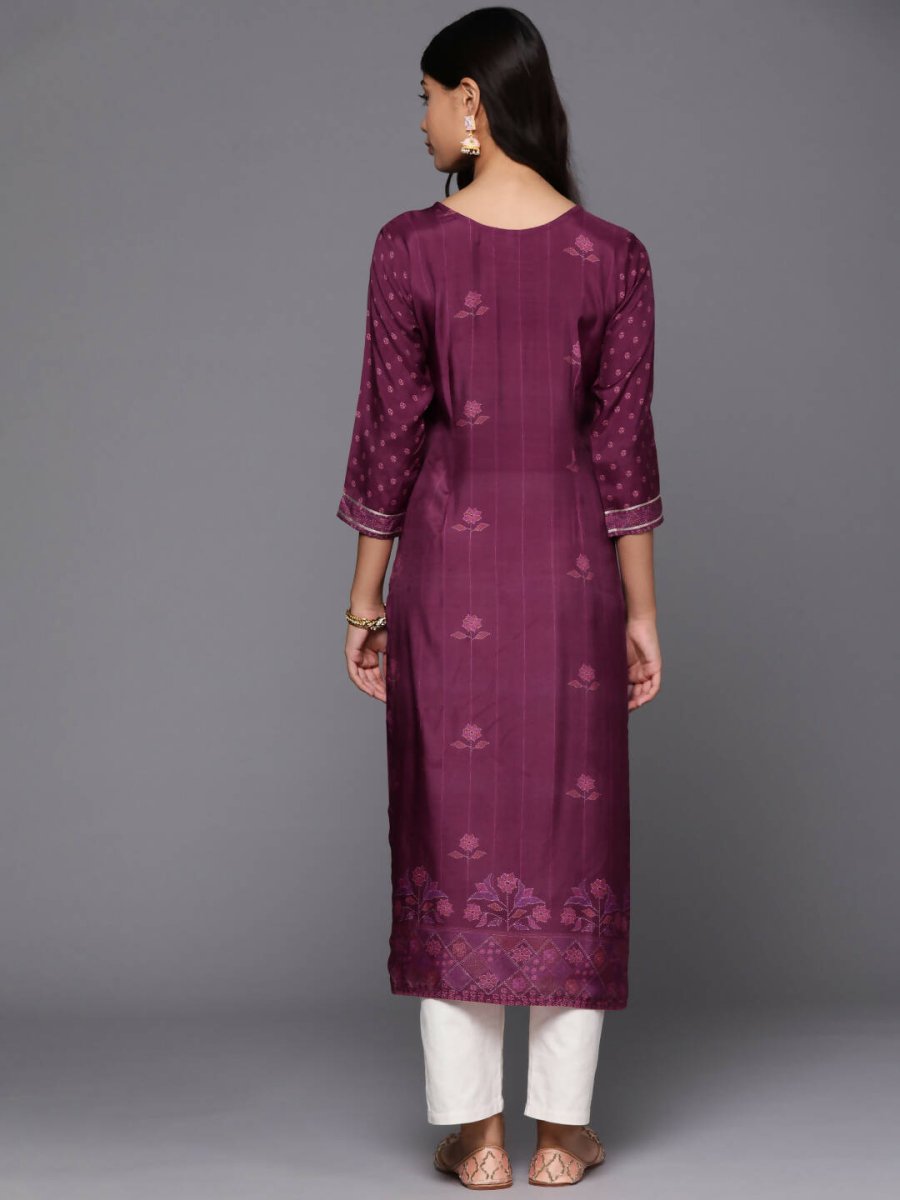 Ahalyaa Women's Traditional wear Kurta - Purple