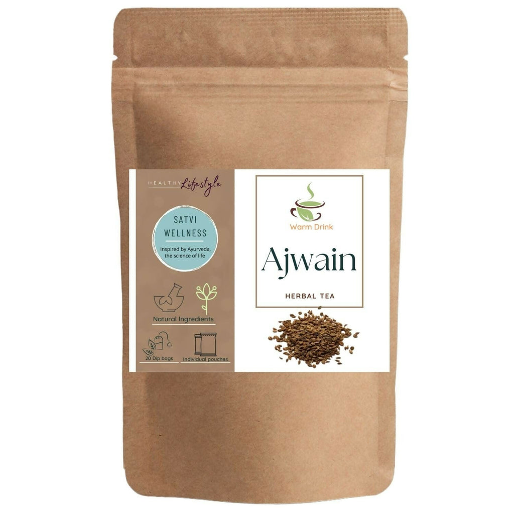 Satvi Wellness Ajwain Tea | Carom Seed Tea Bags | Herbal Tea