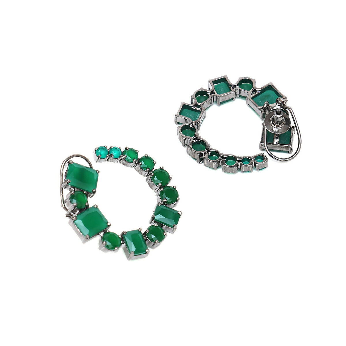 Jade Stud Earrings- Ruby Raang
