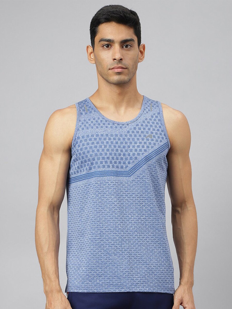 Alcis Men Heather Anti-Static Slim-Fit Distance Running Singlet