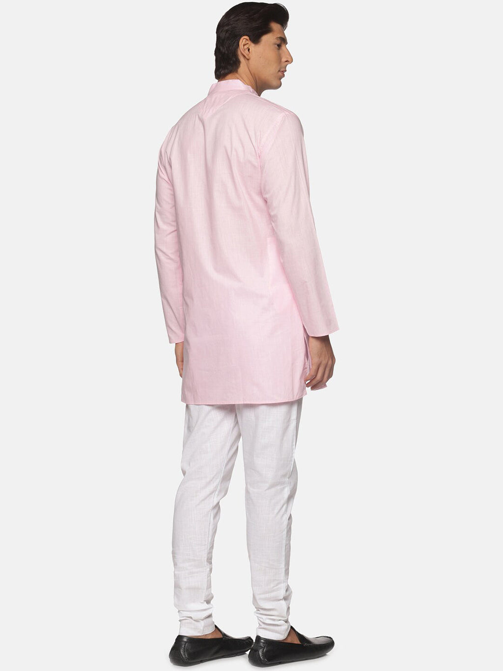 Sethukrishna Men Pink Pure Cotton Kurta with Pyjamas