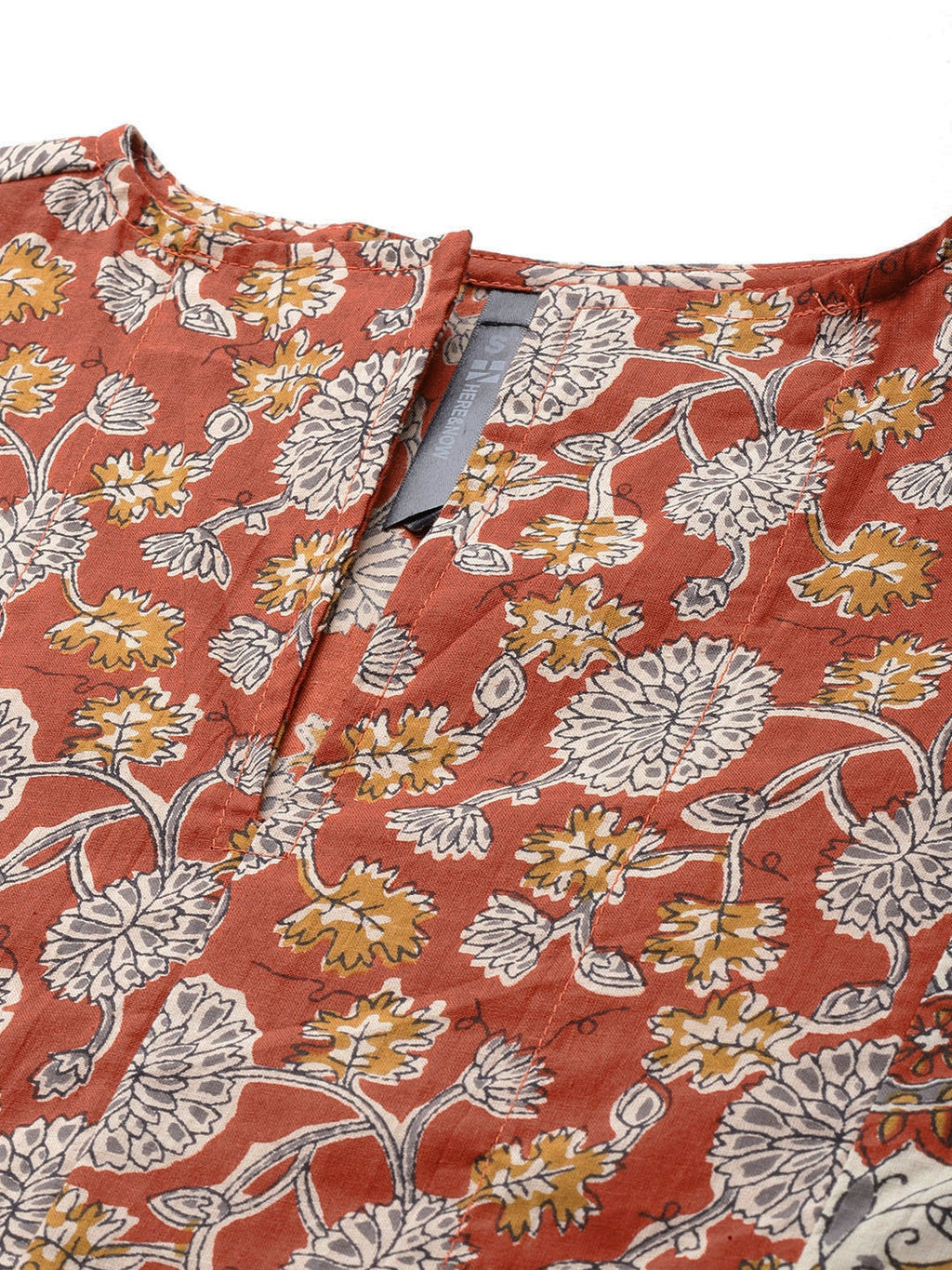 HERE&NOW Women Ethnic Motifs Printed Regular Pure Cotton Kurta Set