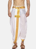 Sethukrishna Men White Solid Readymade Dhoti Pants