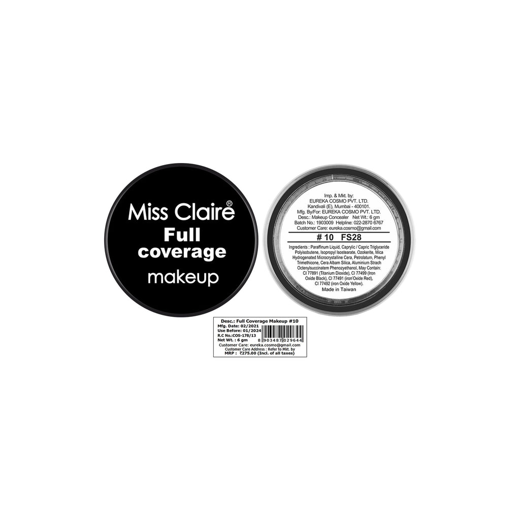 Miss Claire Full Coverage Makeup + Concealer - 10