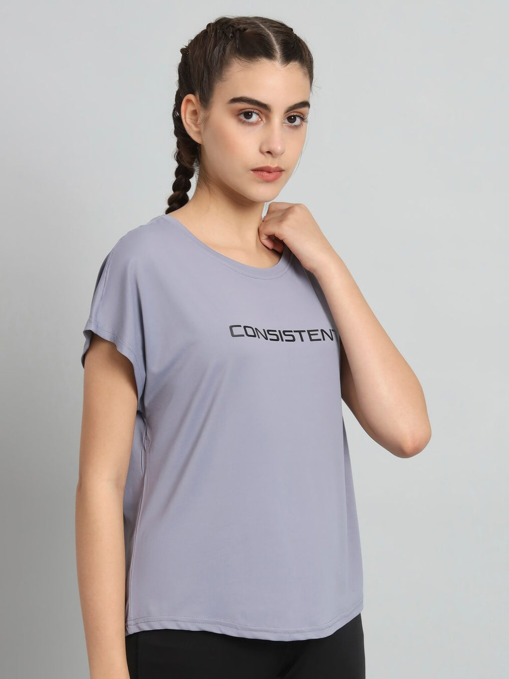 MKH Typography Printed Extended Sleeves Relaxed Fit Dri-FIT T-shirt