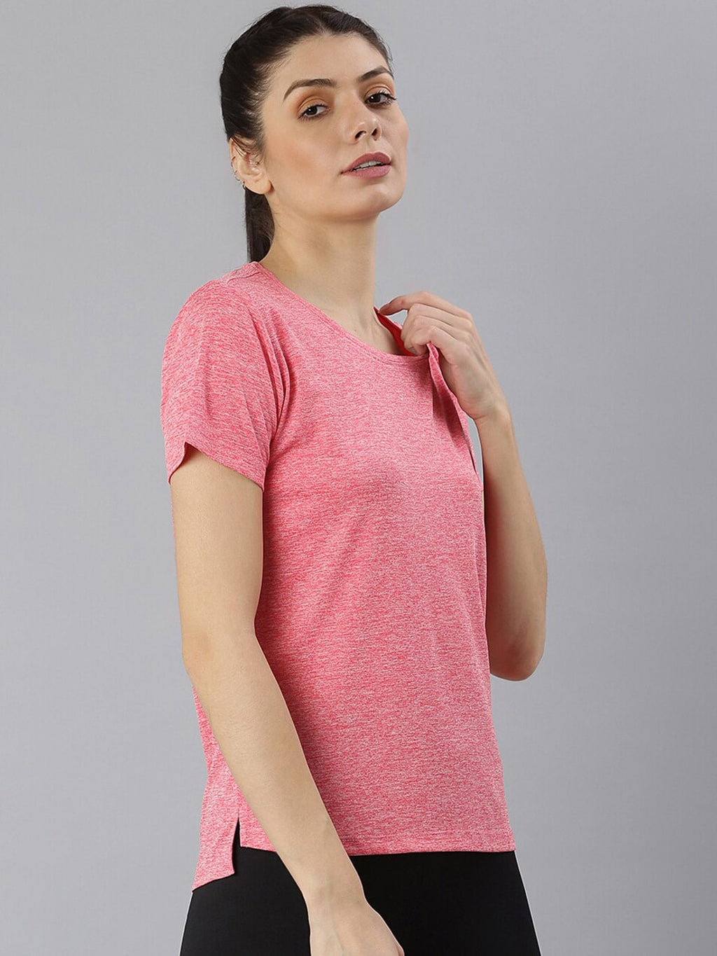 MKH Women Coral Dri-FIT Sports T-shirt