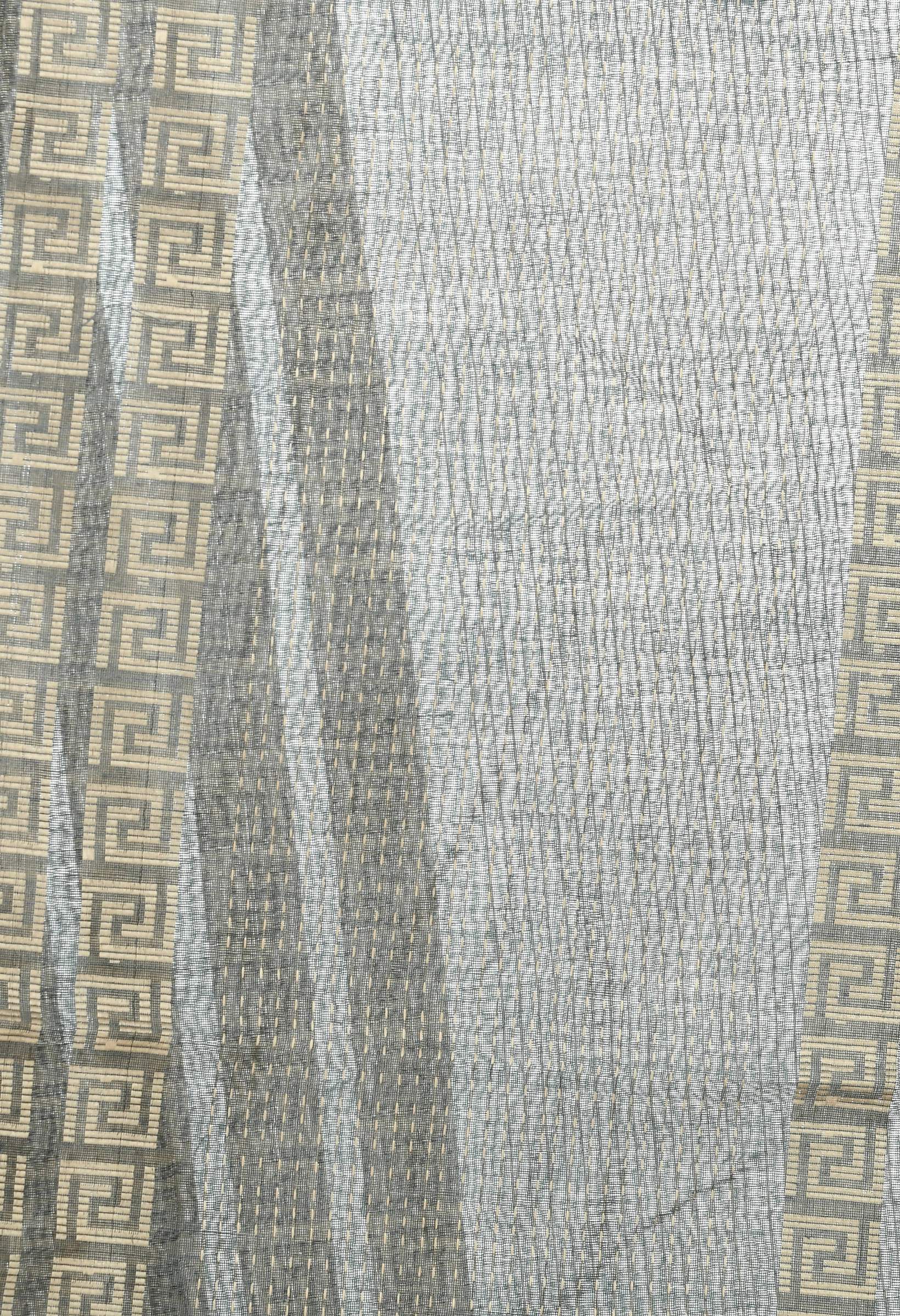 Mominos Fashion Moeza Handloom Cotton Grey Dupatta For Women