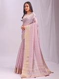 Shree Shyam Fashion Organza Light Pink Saree