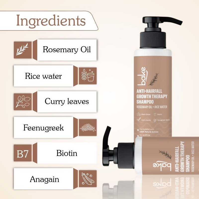 Bake Rosemary Anti Hair Fall Shampoo For Hair Fall Control & Hair Growth