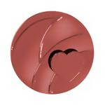 Kaja Heart Melter Lip Gloss Stick 03 Crazy 4U - Soft Rosy Mauve