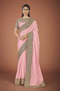Vamsee Lata Pink Organza Saree