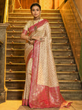 Shree Shyam Fashion Rajvastra Pink Banarasi Silk Saree