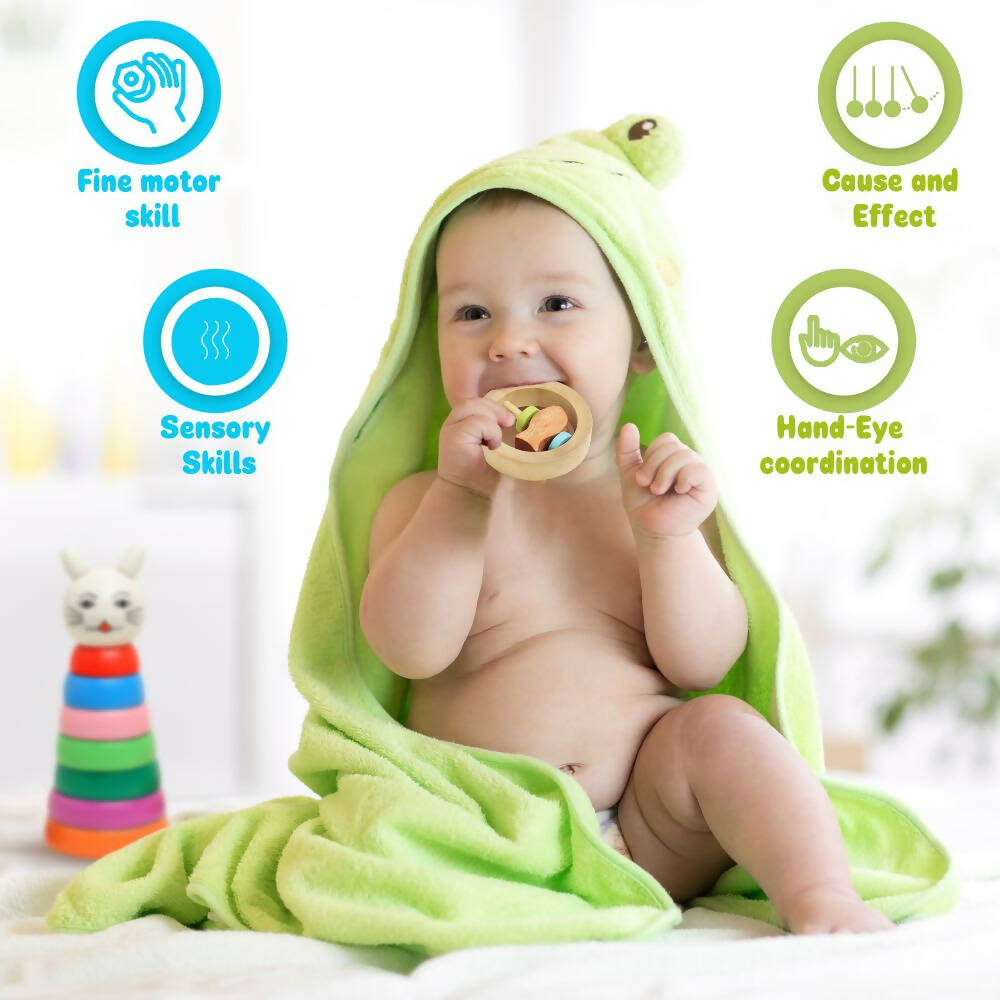 Matoyi Gifting Set ? Wooden Baby Rattles