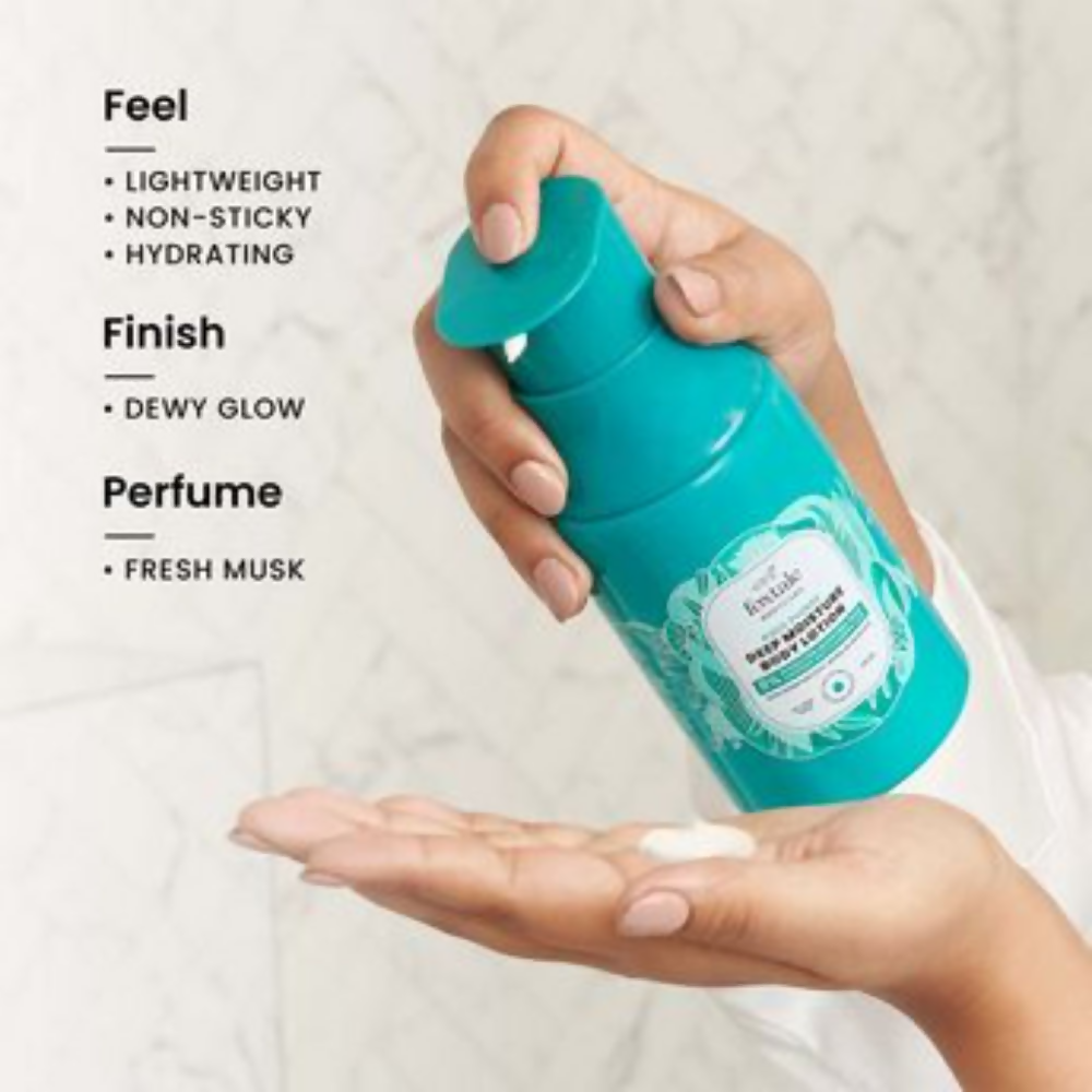 Foxtale Hydrating Body Lotion 72 HR Hydration Lightweight Serum-In-Lotion With Hyaluronic Acid & Ceramides